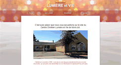 Desktop Screenshot of lumiereetvie.org